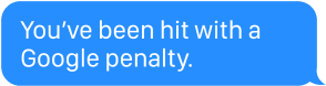 You've been hit with a Google penalty.