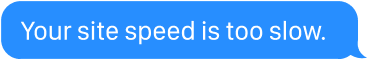 Your site speed is too slow.