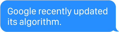 Google recently updated its algorithm.